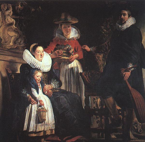 Jacob Jordaens The Painter's Family oil painting image